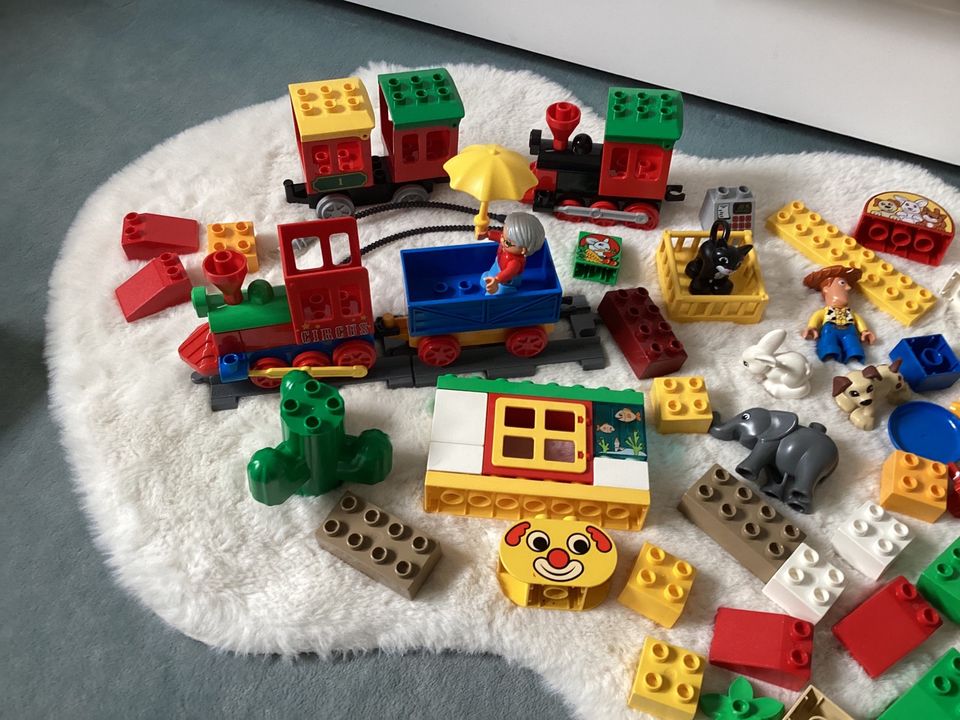 Lego Duplo Set ❤️ Tiere Eisenbahn Zirkus ❤️ Zoohandlung Figuren in Waldkirch