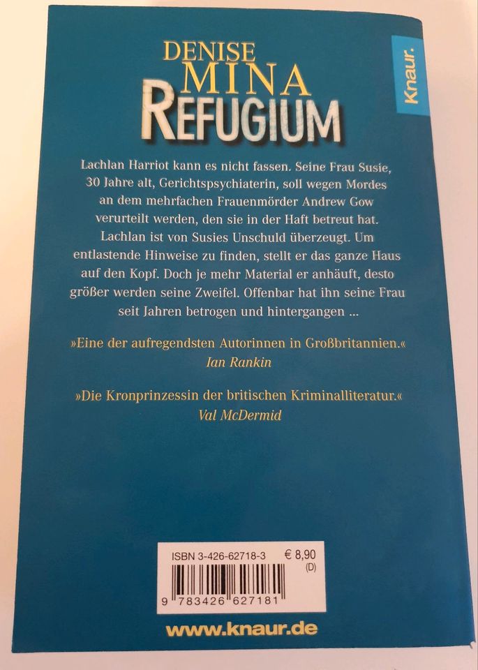 Denise Mina Psychothriller Refugium in Olpe