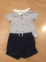 H&M Maritim Sommer-Set Shirt und Hose kurz Leinen Fest Gr 74 Dresden - Leuben Vorschau