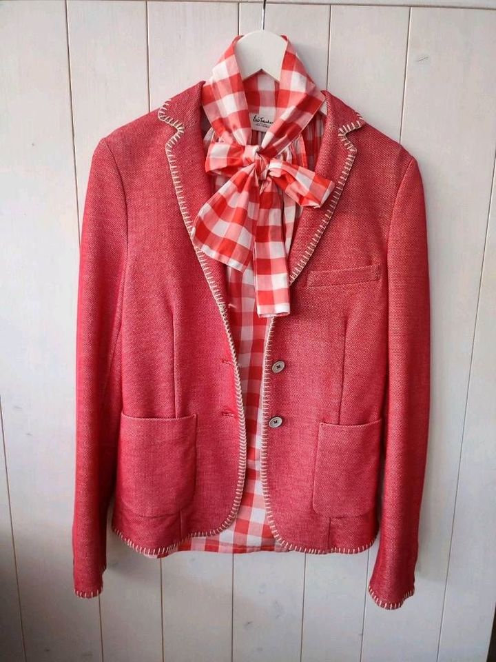 Luis Trenker Blazer Rineta rot Baumwolle it.Gr.42 dt.Gr.36 NEU in Jettingen