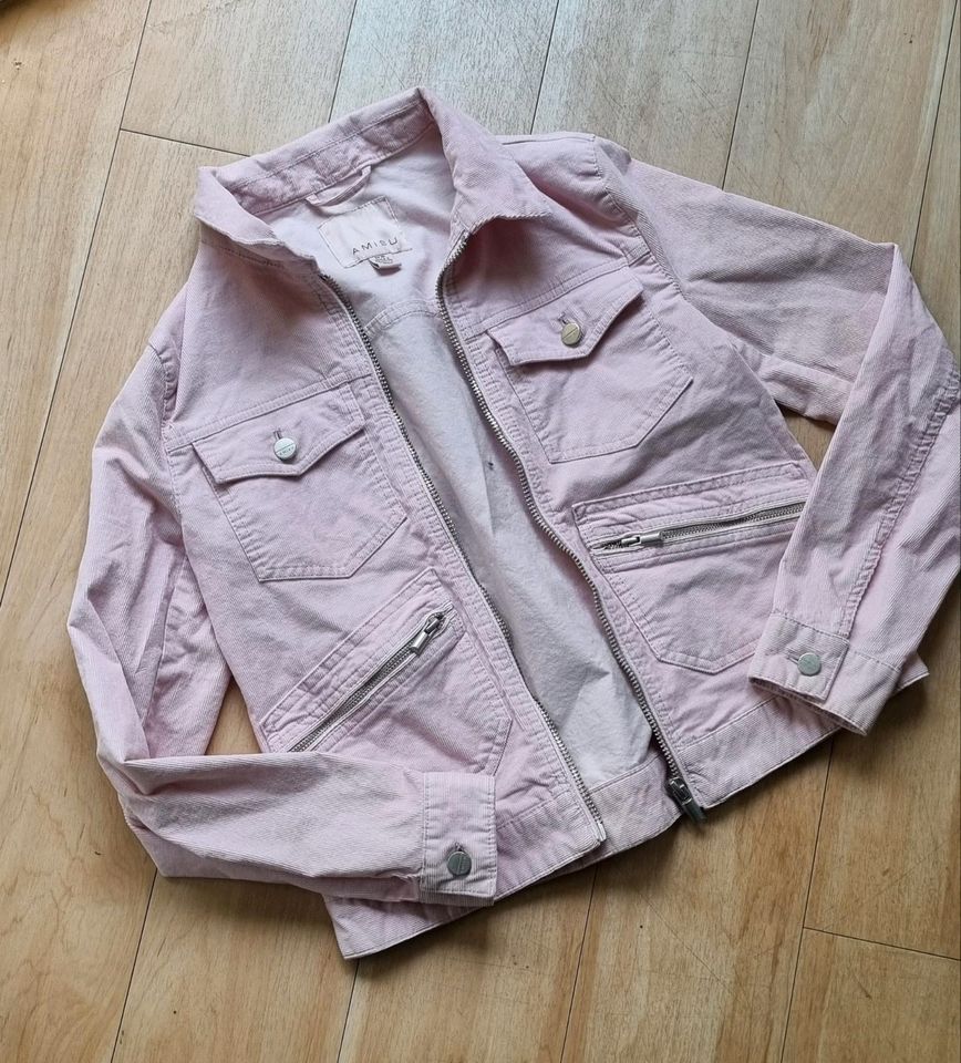 Cord jacke von amisu gr 36 pink in Bruchköbel