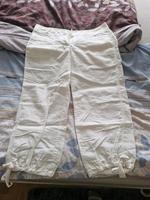 H&M Leinen 7/8 Hose Sommer weiß Gr. XS 34 Brandenburg - Schönefeld Vorschau