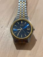 SEIKO 7N42-9021 Armbanduhr Vintage Herren blau Gold Silber Date Bayern - Augsburg Vorschau