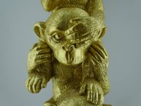 3 Affen Schimpansen nicht sehen hören reden Gold Säule Dekoration Wiesbaden - Erbenheim Vorschau