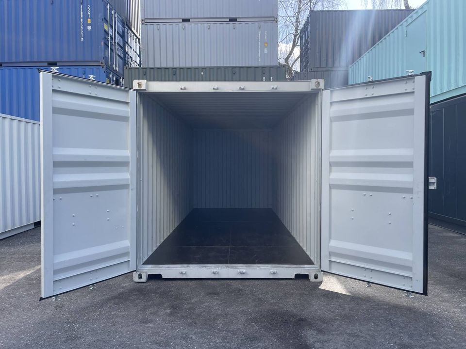 ✅ Seecontainer 20 Fuß ONE WAY NEU / NEUE Lagercontainer/ Materialcontainer RAL 7035 in Hamburg