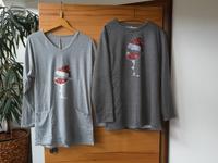 2er Set - Longshirt + Pulli, Gr. L, grau mit Print, ungetragen Bayern - Meitingen Vorschau