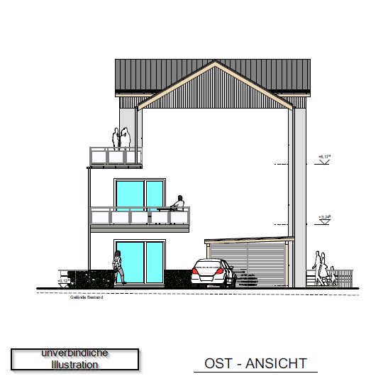 Neubauprojekt in Eislingen , KFW 40, Stellplatz umsonst, 3,5 Zi.-Whg., EG, Terrasse, Keller, Aufzug! in Eislingen (Fils)