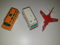 Siku: v334 Ford Schulbus, 1334 Ambulanz, Matchbox: Alpha Jet 1973 Rheinland-Pfalz - Mainz Vorschau