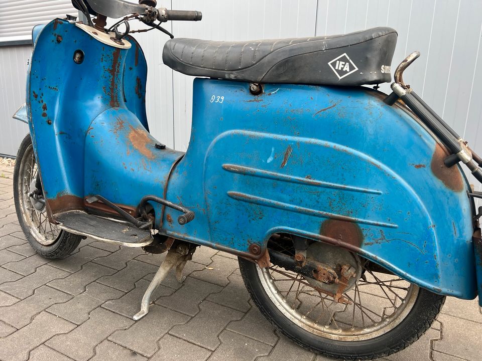 Simson Schwalbe KR51/2 KR51 1981 Moped Mofa Roller D39 in Osterweddingen