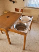 Alter Küchentisch +2 Stühle Waschtisch Retro 60er Hessen - Heidenrod Vorschau