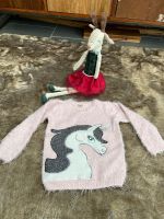 Pullover kuschelig Einhorn 104 rosa Glitzer Pailletten warm Nordrhein-Westfalen - Frechen Vorschau