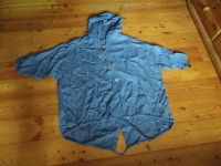 ca. Gr. 48 Bluse blau mit Kapuze Taschen Jeansoptik locker&leicht Nordrhein-Westfalen - Windeck Vorschau