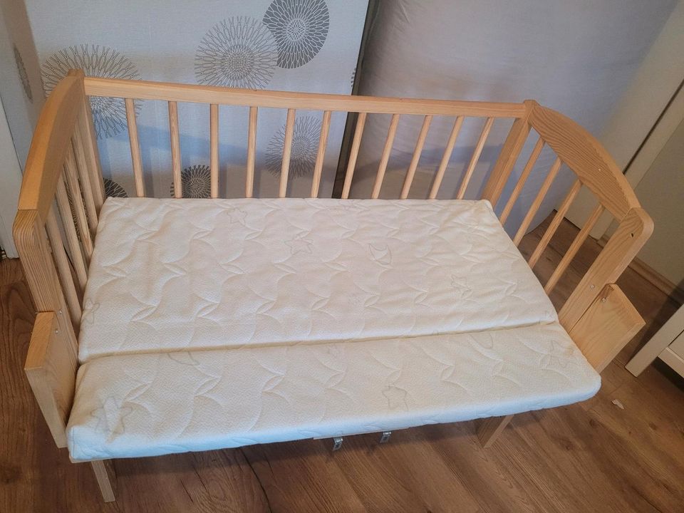 Beistellbett, Babybett, Wiege Babyblume, natur in Rondeshagen