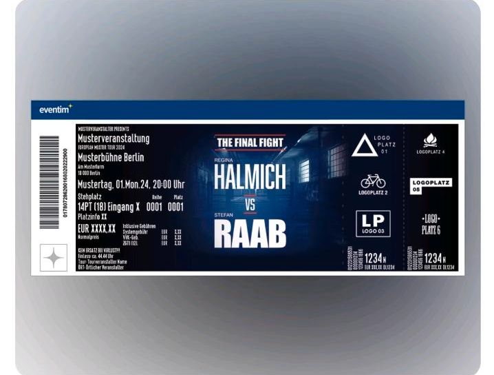 2 Premium Tickets The final Fight Stefan Raab - nebeneinander in Siegburg