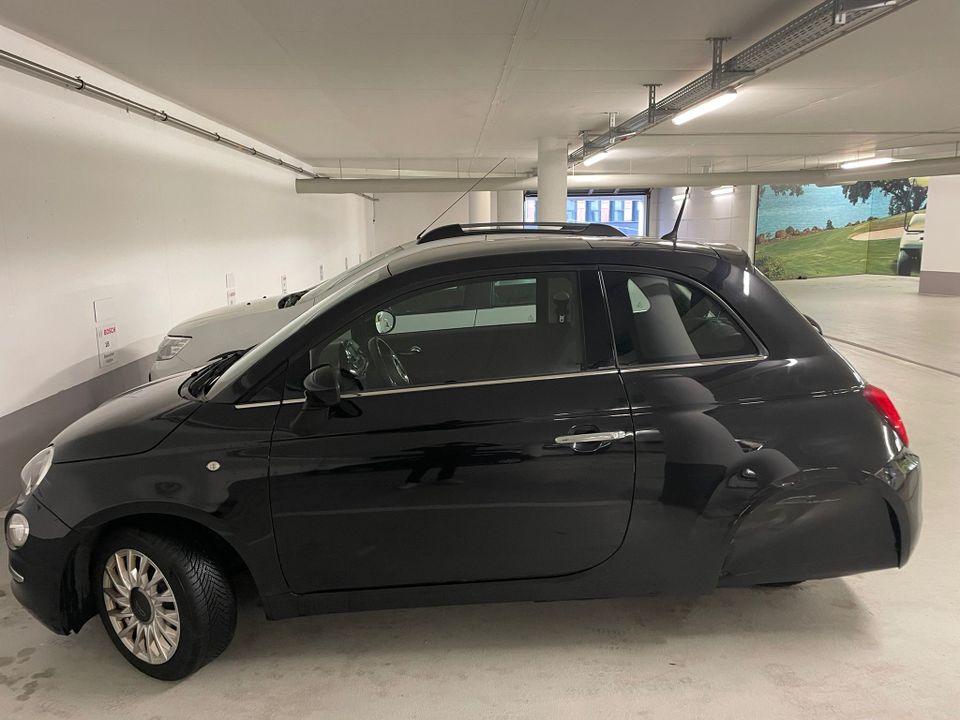 Ellenator Fiat 500 schwarz, sofort verfügbar, fahren ab 16 in Esslingen