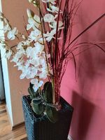 Übertopf mit künstlichen Orchideen - sehr gut erhalten Rheinland-Pfalz - Beindersheim Vorschau