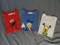 Shirts T-Shirt Set Pluto Donald Duck Elmo 134/140 Nordrhein-Westfalen - Wermelskirchen Vorschau