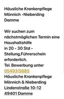 Haushaltshilfe auf 520€ Basis,20-30h Anstellung Niedersachsen - Neuenkirchen-Vörden Vorschau
