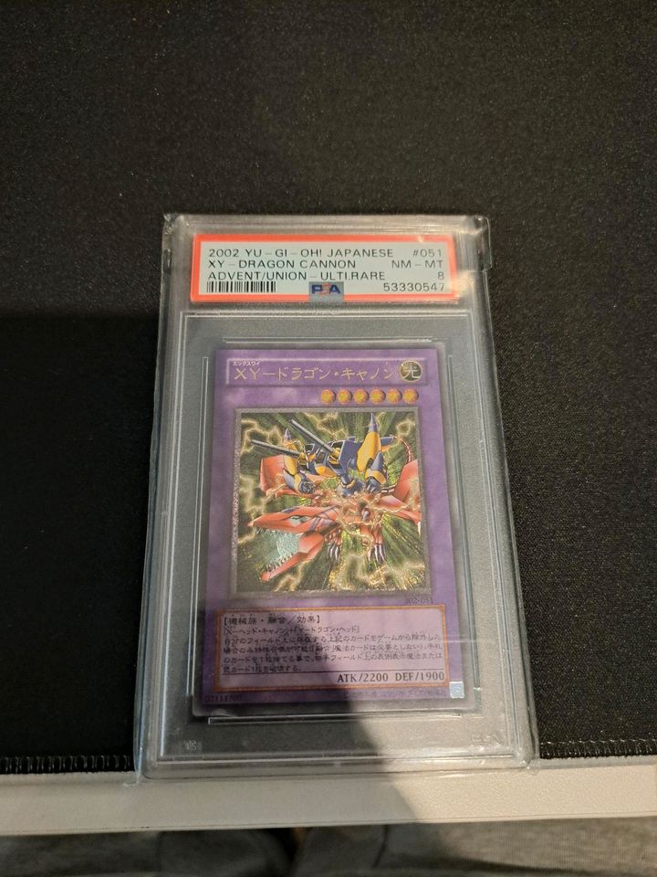 Yugioh XY-DRAGON Cannon 302-051 Ultimate Rare PSA 8 in Dippoldiswalde