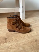 Oxmox Leder Schuhe Boots Braun Gr. 40 Cowboy-/Bikerstiefelette Nordrhein-Westfalen - Mülheim (Ruhr) Vorschau