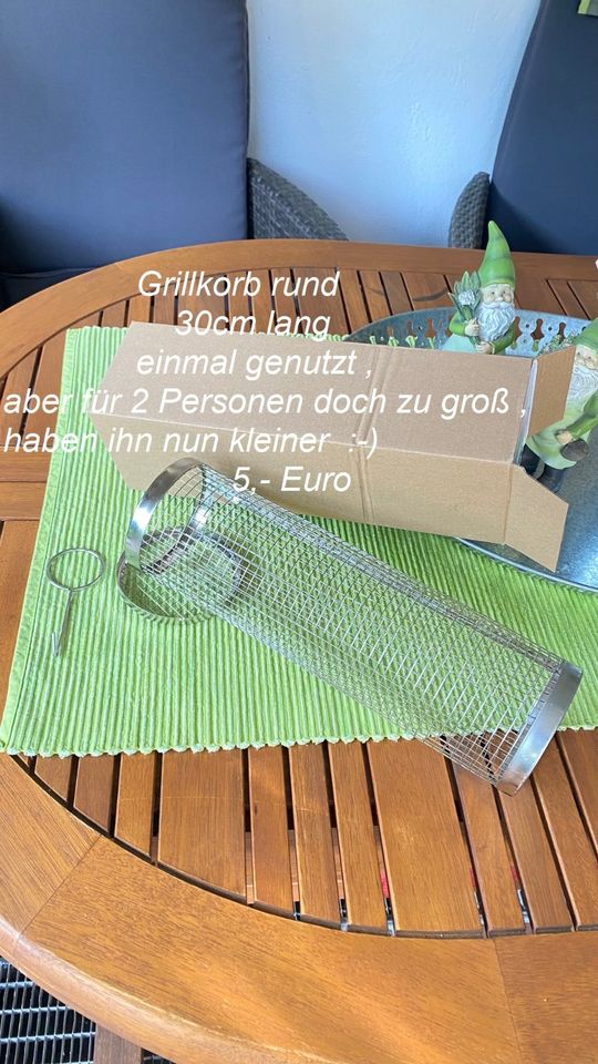 Grillkorb Edelstahl und Weber Grillplatte 6465/ 40cm x 22cm x 3cm in Düren