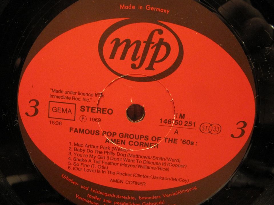 Small Faces & Amen Corner - Famous Popgroups of the 60s  Vinyl in Holzwickede