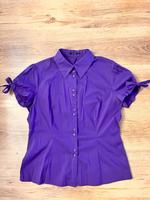romantische Kurzarm Bluse von Comma 38 lila pflegeleich Top Shirt Berlin - Reinickendorf Vorschau