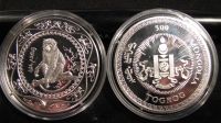 500 Togrog Mongolei 2004 Lunar Jahr d Affen 1oz Silber pp–selten Eimsbüttel - Hamburg Eidelstedt Vorschau