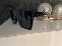 Blogger Sonnenbrille Brille oversize schwarz silber verspiegelt Nordrhein-Westfalen - Altenbeken Vorschau