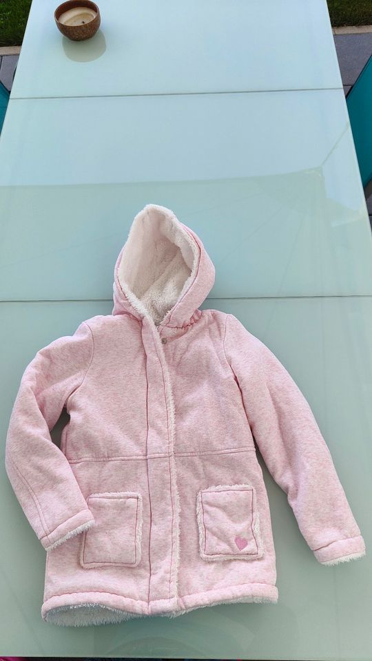 ⭐ Jacke Kuschelfutter Mantel warm ⭐Gr. 122 rosa in Börtlingen