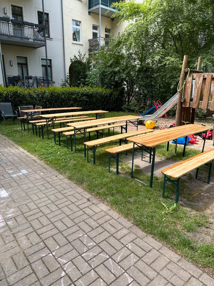 6 Bierzeltgarnituren mieten Bierbank Tisch mit Rechnung Party in Leipzig