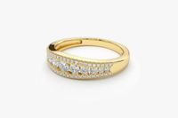 Diamanten Memoire Goldring 14K 585 Gold Brillanten 0.54ct Gr. 51 Hamburg-Mitte - Hamburg Hammerbrook Vorschau