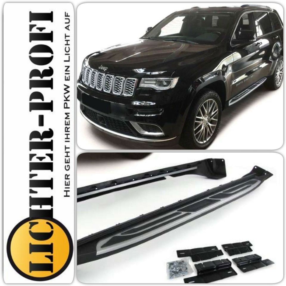 Jeep Grand Cherokee WK2 Alu Trittbretter Flankenschutz 2010-2017 in Calden