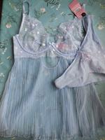 Hunkemöller Babydoll L 80 D Chiffon Plissee blau NEU Nachtwäsche Pankow - Prenzlauer Berg Vorschau