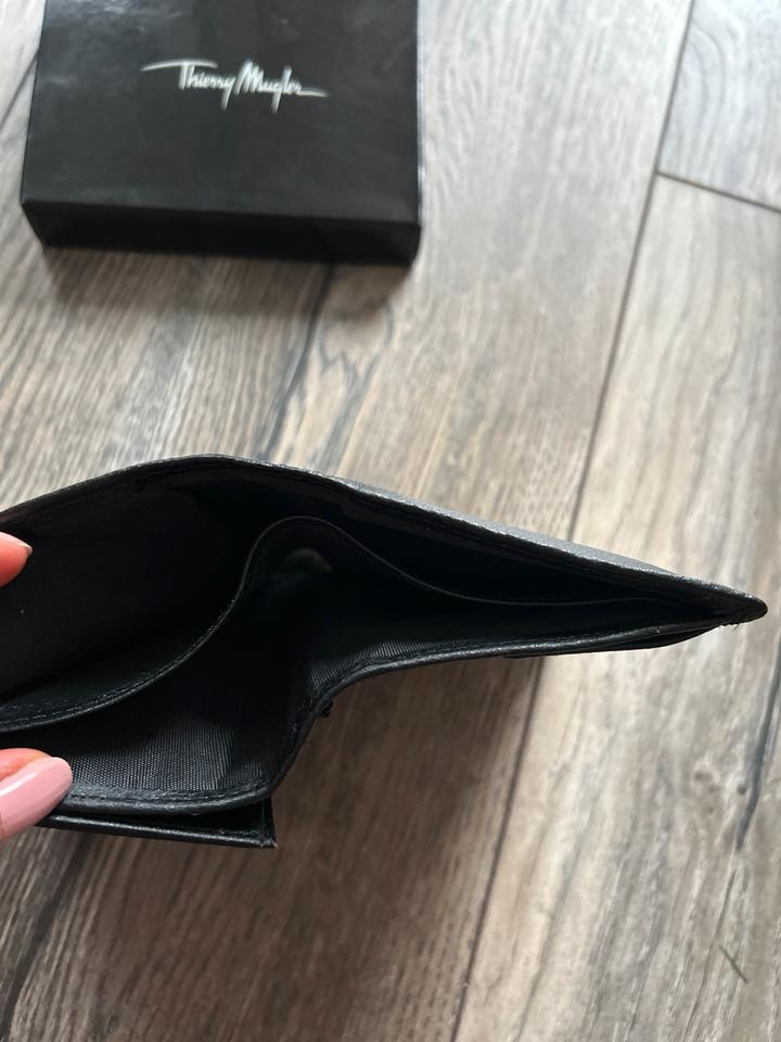 NEU OVP❤️ THIERRY MUGLER Portemonnaie schwarz Nappaleder Leder in Limburg