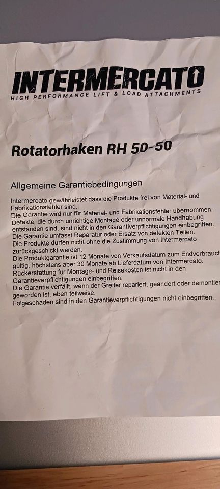 Rotatorhaken Kranhaken Lasthaken zu verkaufen in Wörthsee