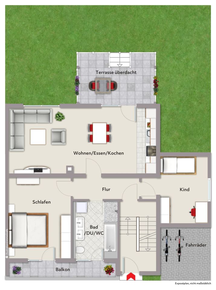 Im energetisch sanierten 3-Familienhaus - kernsanierte 3-Zimmer Erdgeschosswohnung zu verkaufen! in Ehningen