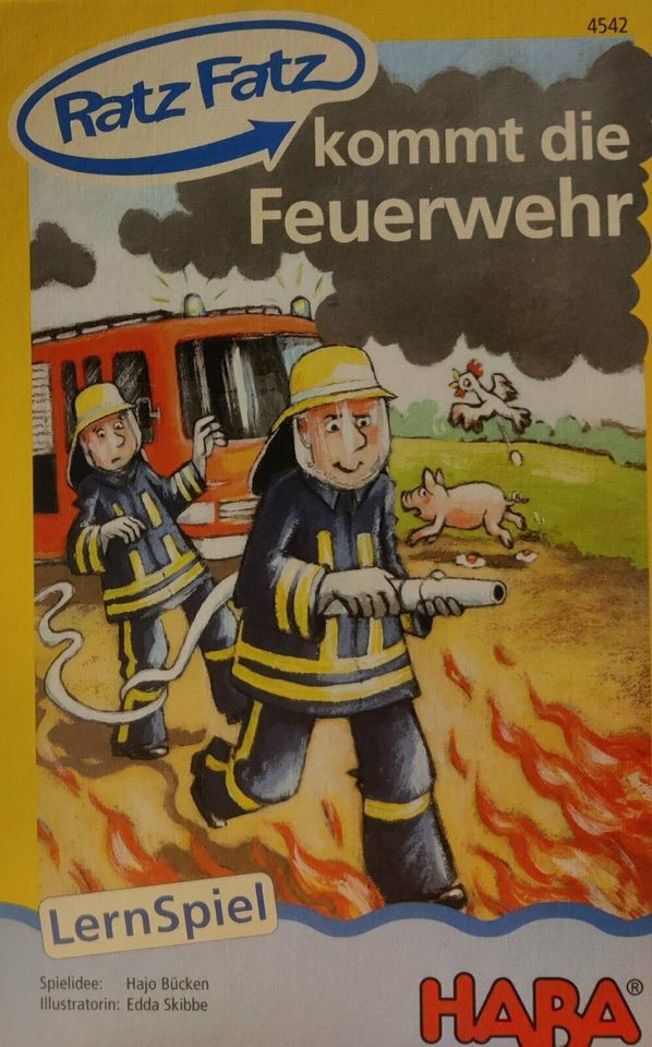 Ratz-Fatz kommt die Feuerwehr, Lernspiel von HABA (vollzählig) in Hamburg