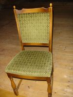 für shabby Deko / für Bastler: 6 ältere Stühle mit grünem Bezug Baden-Württemberg - Rickenbach Vorschau