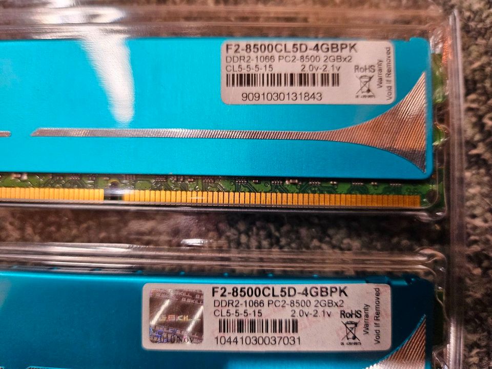 G. Skill F2-8500 CL5D-4GBPK DDR2 1066 PC2 8500 2x 2GB in Verden