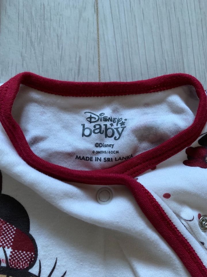 DISNEY Set Strampler, Body und Mütze - Minie Mouse - Gr.  62 in Dingolfing