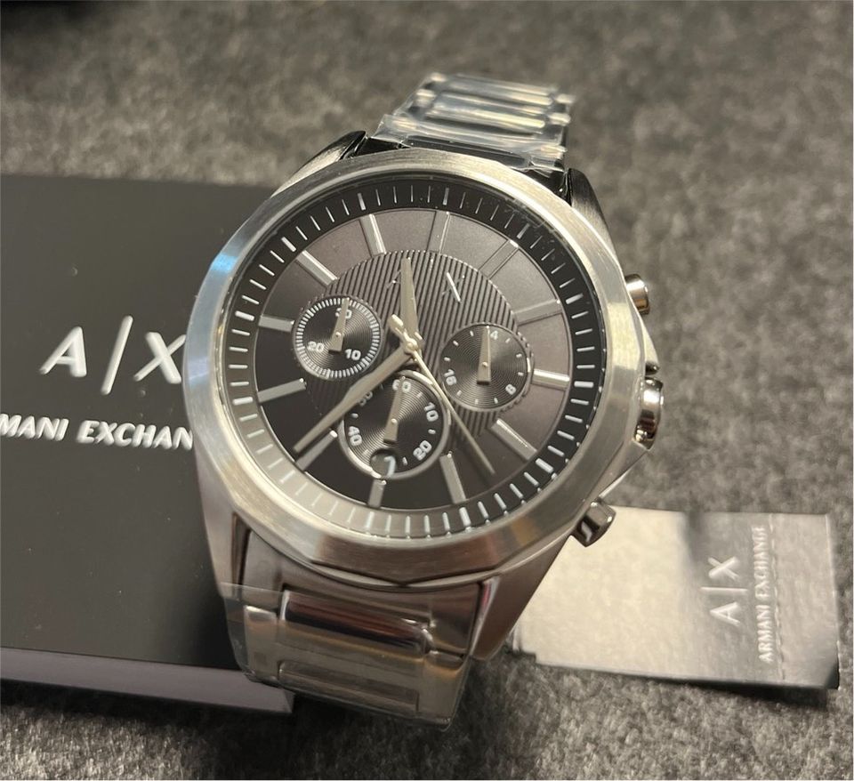 Armani Exchange Herrenuhr AX2600 Silber NEU Chronograph in Wolfsburg