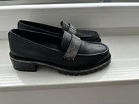 Dune London Schuhe schwarz mit Glitzer Größe 38 Niedersachsen - Neuenhaus Vorschau