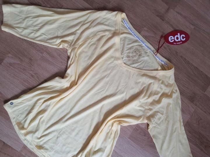 Neu edc Esprit Shirt,3/4 Arm Bluse S 36 38 M gelb Carmen Pullover in Reutlingen