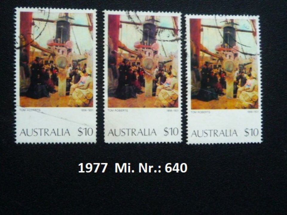 5 Briefmarken aus Australien, 1975 - 1979 in Pfungstadt
