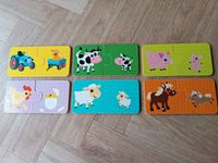 Puzzle Holzpuzzle, 6 x 2 Teile (Paare) ab 1 oder 2 Jahre Nordrhein-Westfalen - Neuss Vorschau