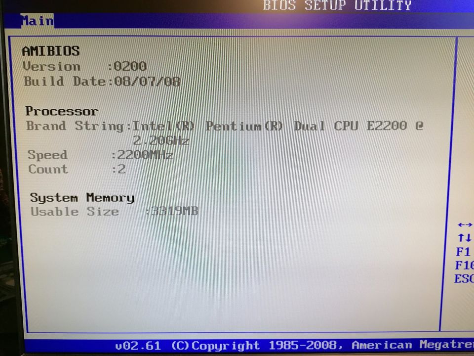 Pegatron IP4BL Rev. 1.04 Mainboard + Intel CPU E2200 + 4GB RAM in Blindheim