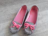 ☆☆Damen Stoff Ballerina Sommer grau pink 38☆☆ Hessen - Fulda Vorschau