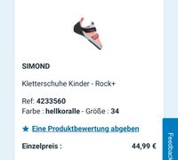 Simond Kletterschuhe Boulderschuhe Baden-Württemberg - Gerlingen Vorschau