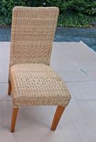 Rattan-Stuhl beige echt Holz rauchfrei tierfrei 1 Stück Baden-Württemberg - Karlsruhe Vorschau